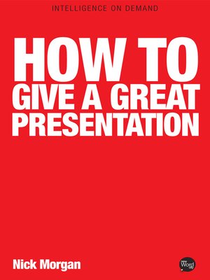 cover image of How to Give a Great Presentation